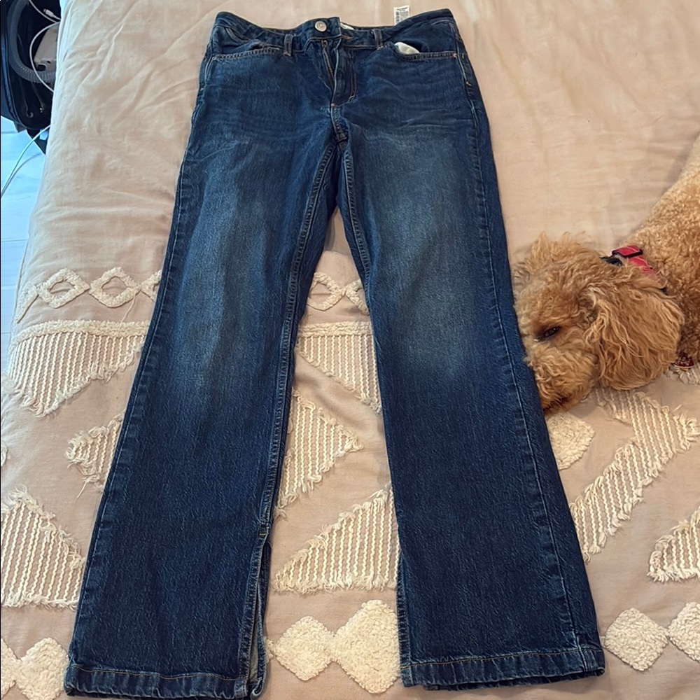 Zara Blue High Rise Jeans